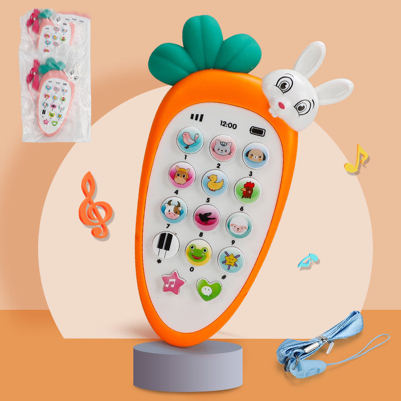 Teléfonos de juguete electrónicos para bebés, juguetes educativos musicales para la primera infancia, juguetes multifunción de simulación de teléfono
