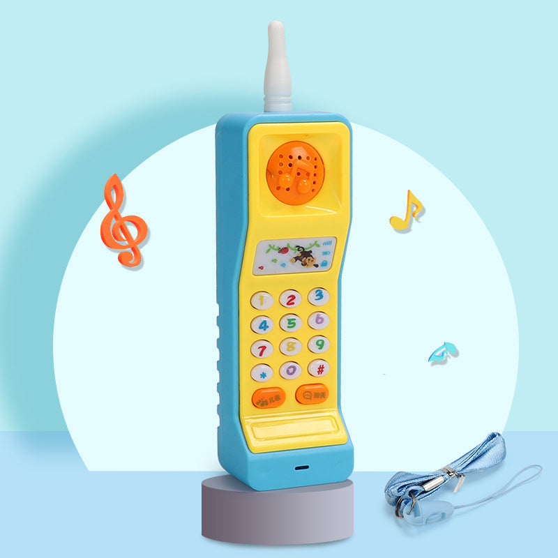 Teléfonos de juguete electrónicos para bebés, juguetes educativos musicales para la primera infancia, juguetes multifunción de simulación de teléfono