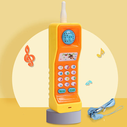 Teléfonos de juguete electrónicos para bebés, juguetes educativos musicales para la primera infancia, juguetes multifunción de simulación de teléfono