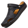 Sandales fermées pour hommes - Chaussons d'été ajustables - Tongs de plage à la mode