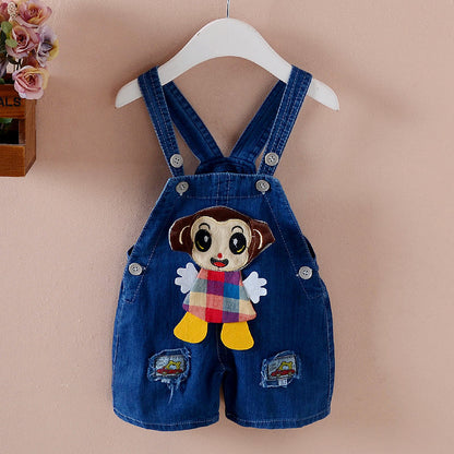 Pantalon Combinaison enfant Salopette Bébé Short en jean Hommes et femmes