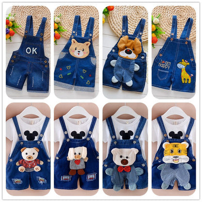 Pantalon Combinaison enfant Salopette Bébé Short en jean Hommes et femmes