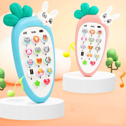 Teléfonos de juguete electrónicos para bebés, juguetes educativos musicales para la primera infancia, juguetes multifunción de simulación de teléfono