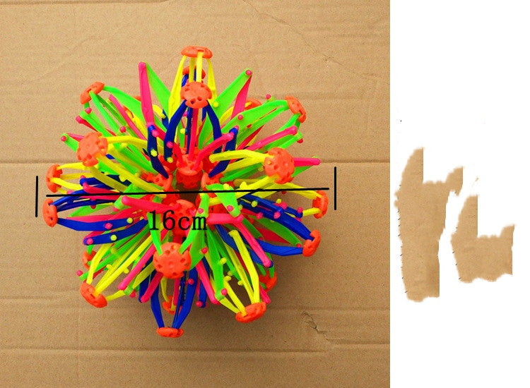 Jouets pour enfants Balle florissante à attraper et à lancer Balle télescopique magique qui grandit