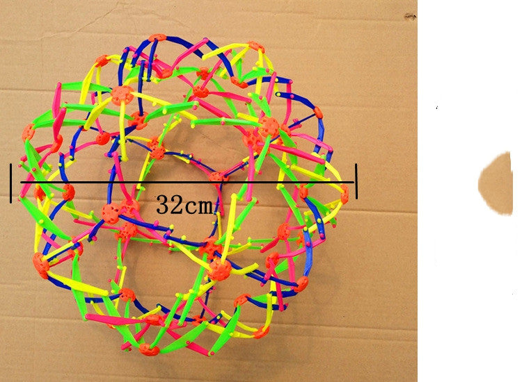 Jouets pour enfants Balle florissante à attraper et à lancer Balle télescopique magique qui grandit