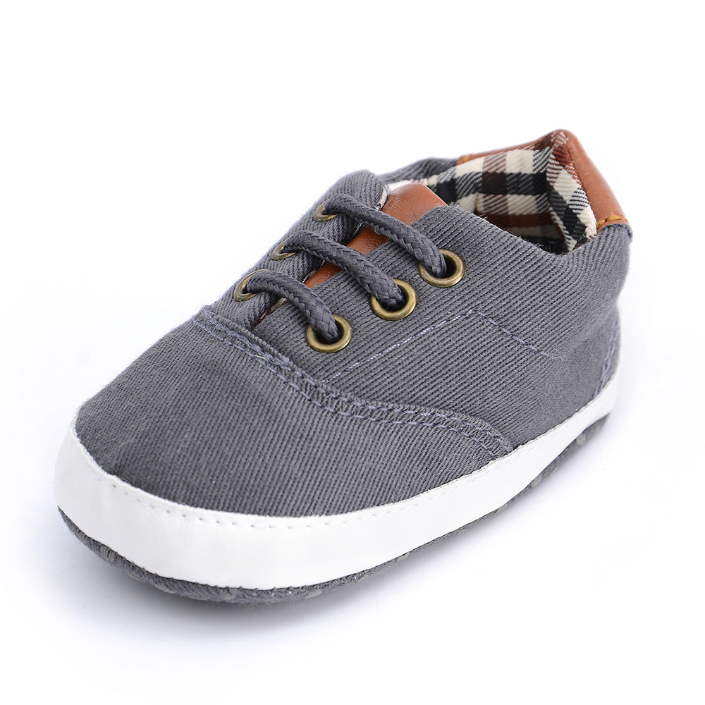 Chaussures décontractées à lacets et semelles souples pour bébés et tout-petits