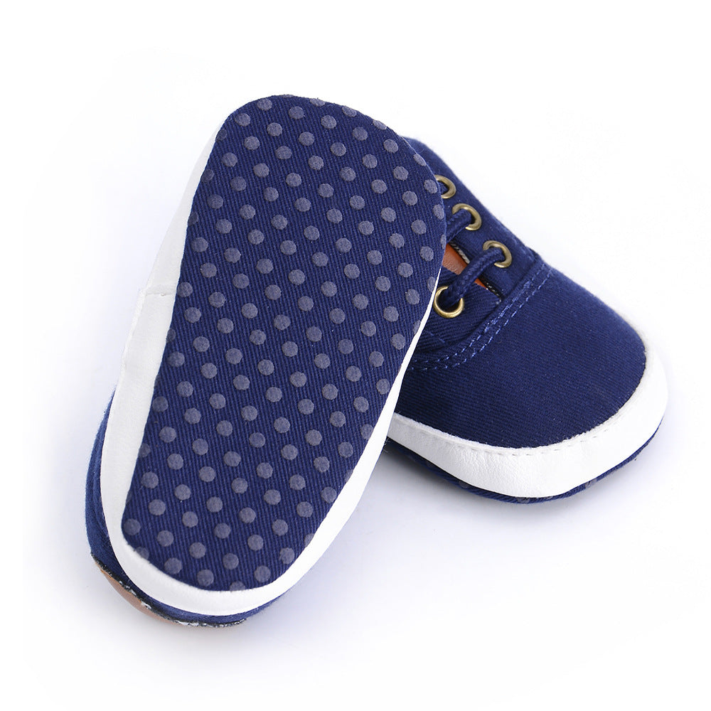 Chaussures décontractées à lacets et semelles souples pour bébés et tout-petits