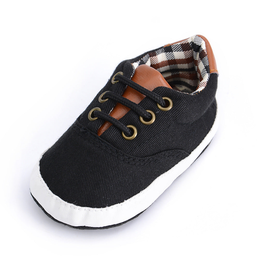 Chaussures décontractées à lacets et semelles souples pour bébés et tout-petits