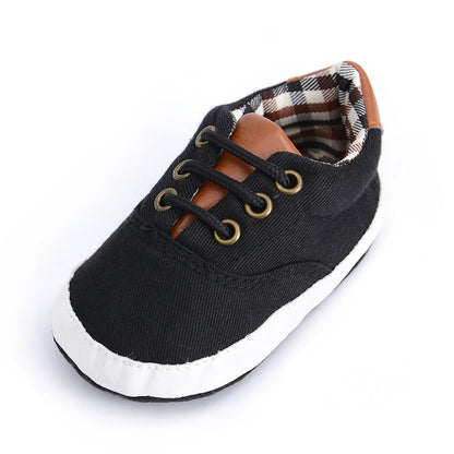 Chaussures décontractées à lacets et semelles souples pour bébés et tout-petits
