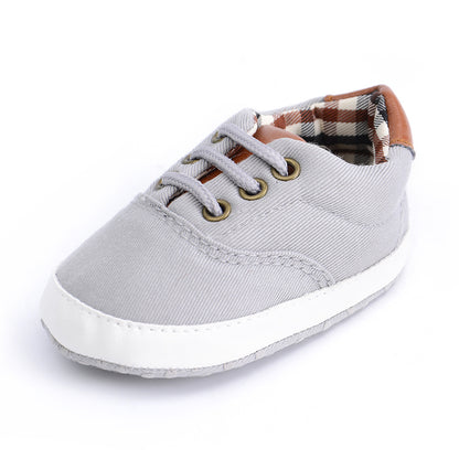 Chaussures décontractées à lacets et semelles souples pour bébés et tout-petits