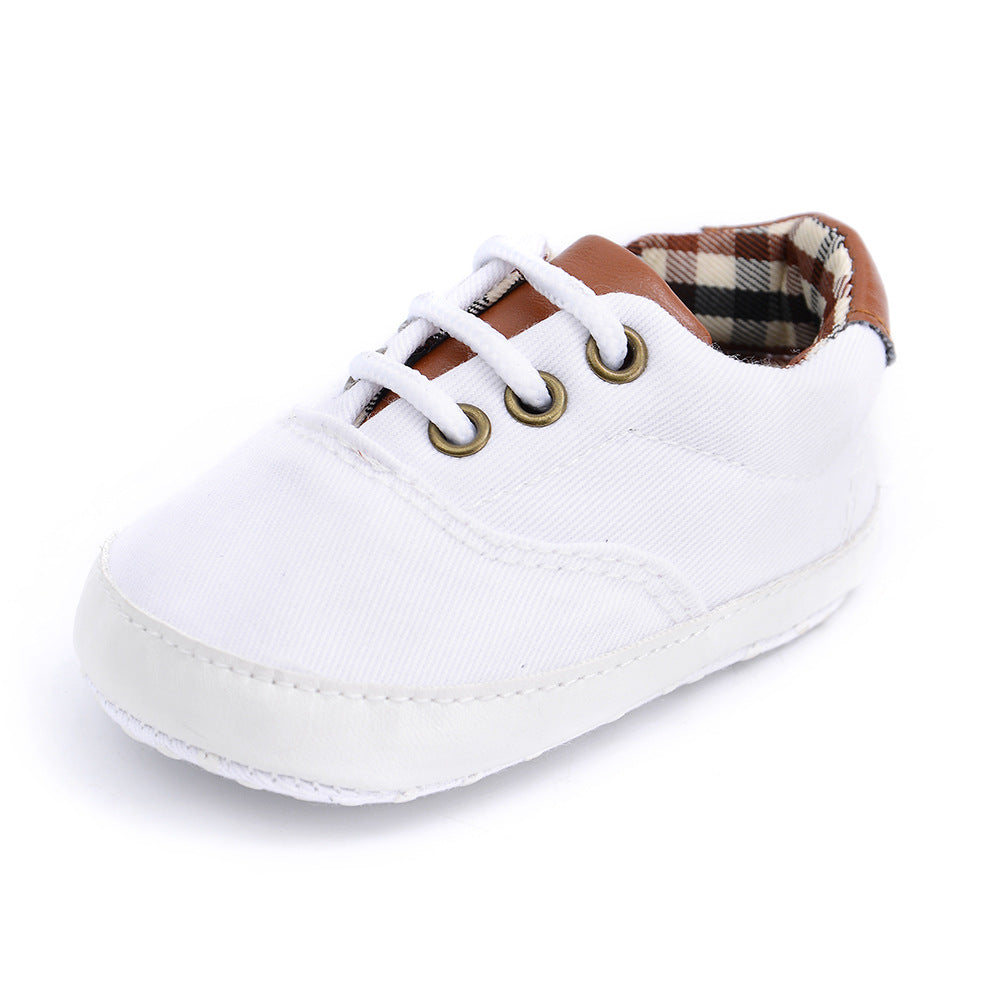 Chaussures décontractées à lacets et semelles souples pour bébés et tout-petits