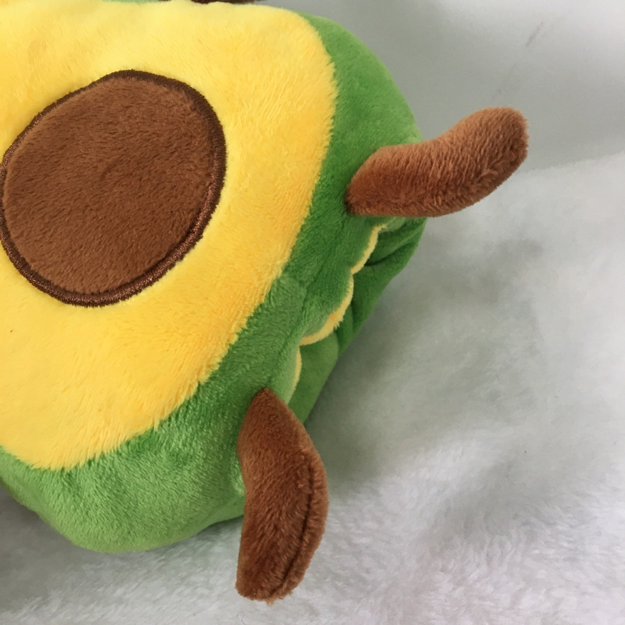 Flip Avocado Doll Flip Peluche Avocat à Double Face Expression Fâché Heureux