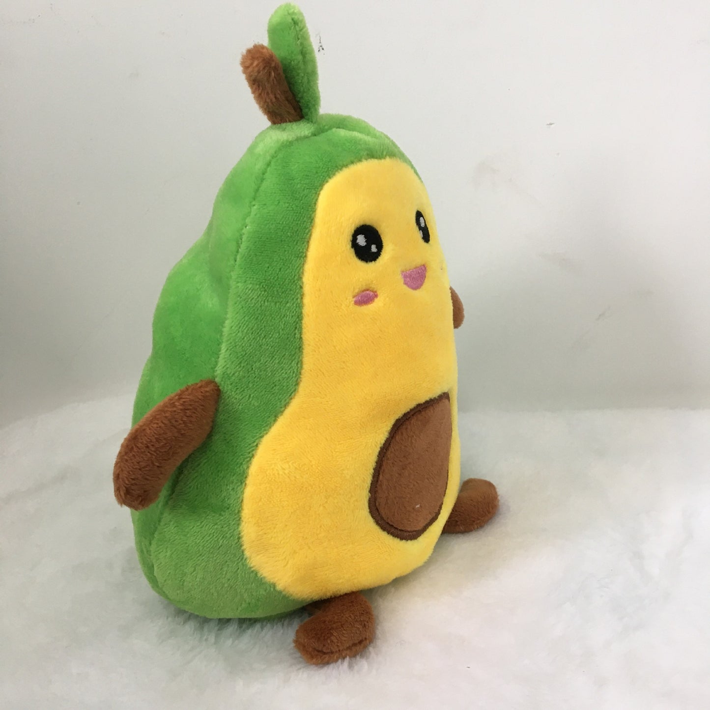 Flip Avocado Doll Flip Peluche Avocat à Double Face Expression Fâché Heureux