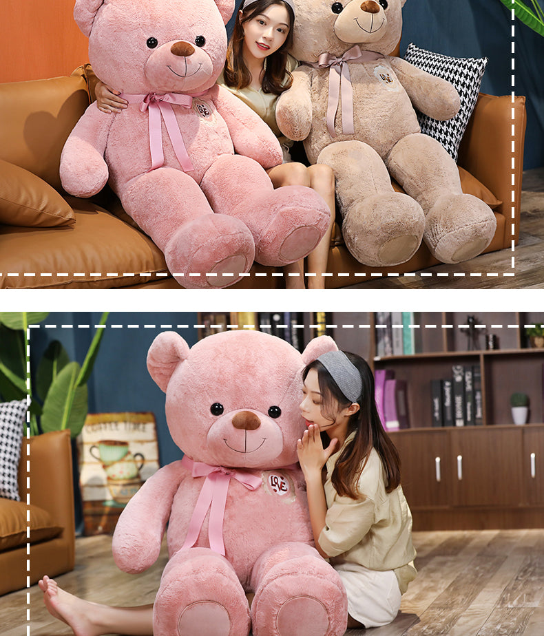 Tanabata Cadeau de Noël Peluche Chien Ours en Peluche Grande Poupée à Offrir aux Filles Marionnettes