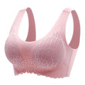 Ropa Interior de Látex Tailandés Natural 4.0 Alas de Ángel Sujetador Deportivo de Encaje Sin Costuras de Una Pieza para Mujer Sin Aro de Acero