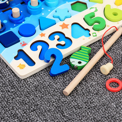 Jouets pour enfants, Puzzles, Casse-tête, Chiffres pour bébés, Éveil, Développement intellectuel, Bois 1 Ans Garçons