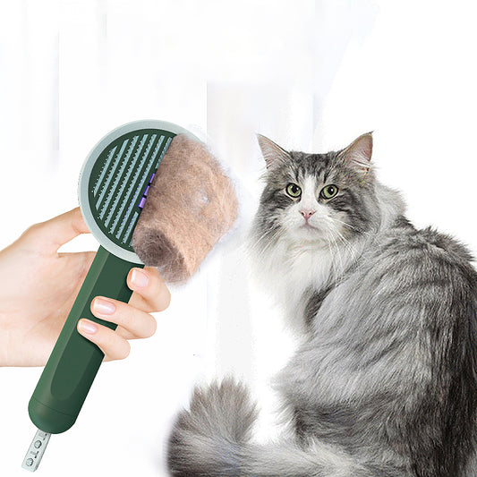 Hoopet 2 en 1 peine funcional duradero para mascotas, detector UVC, lámpara de detección de musgo en gatos, removedor de pelo de perro, cepillo para gatos, herramientas de aseo