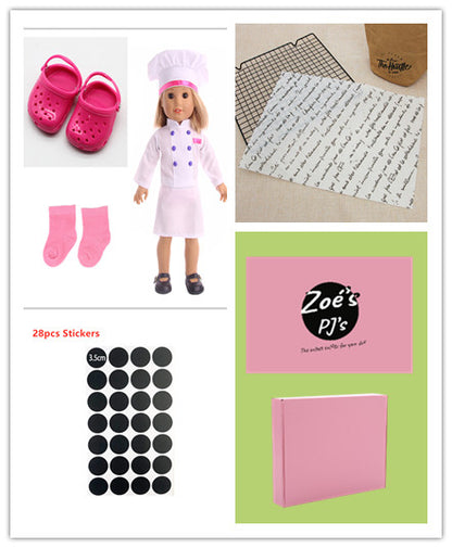 Vêtements de poupée Accessoires American Girl Vêtements de chef