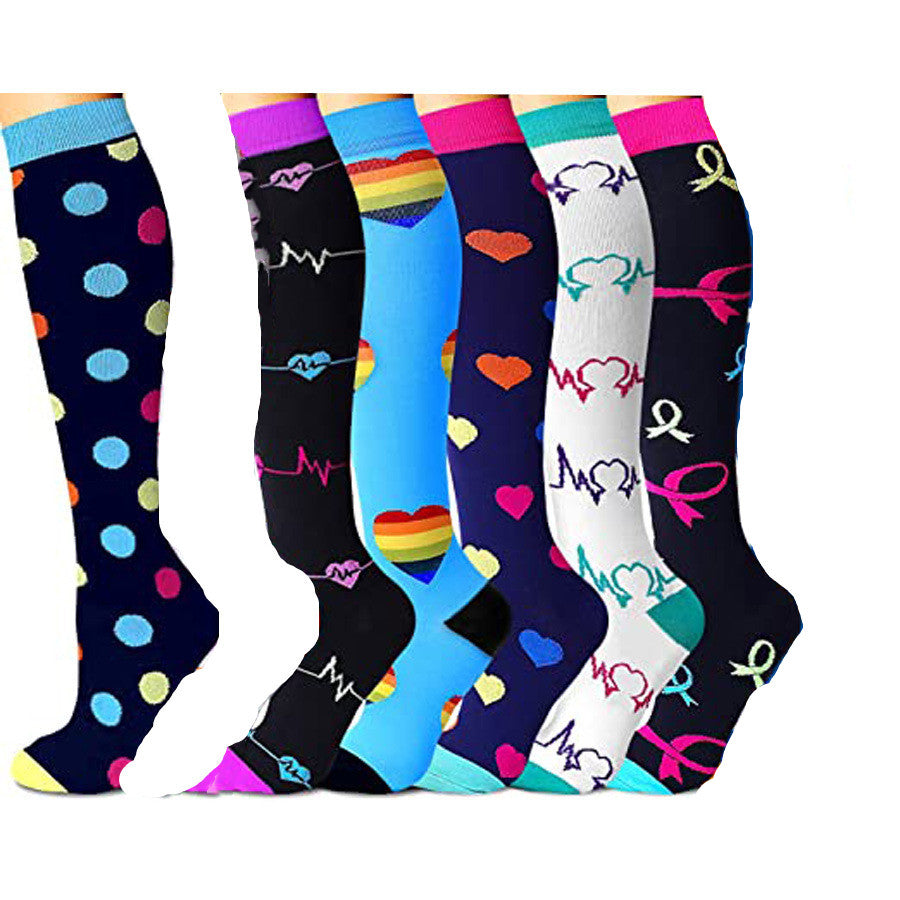 Chaussettes de sport de compression extensibles pour femmes