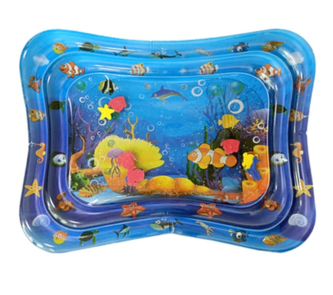 Tapis de jeu aquatique gonflable pour bébé Tortue de mer