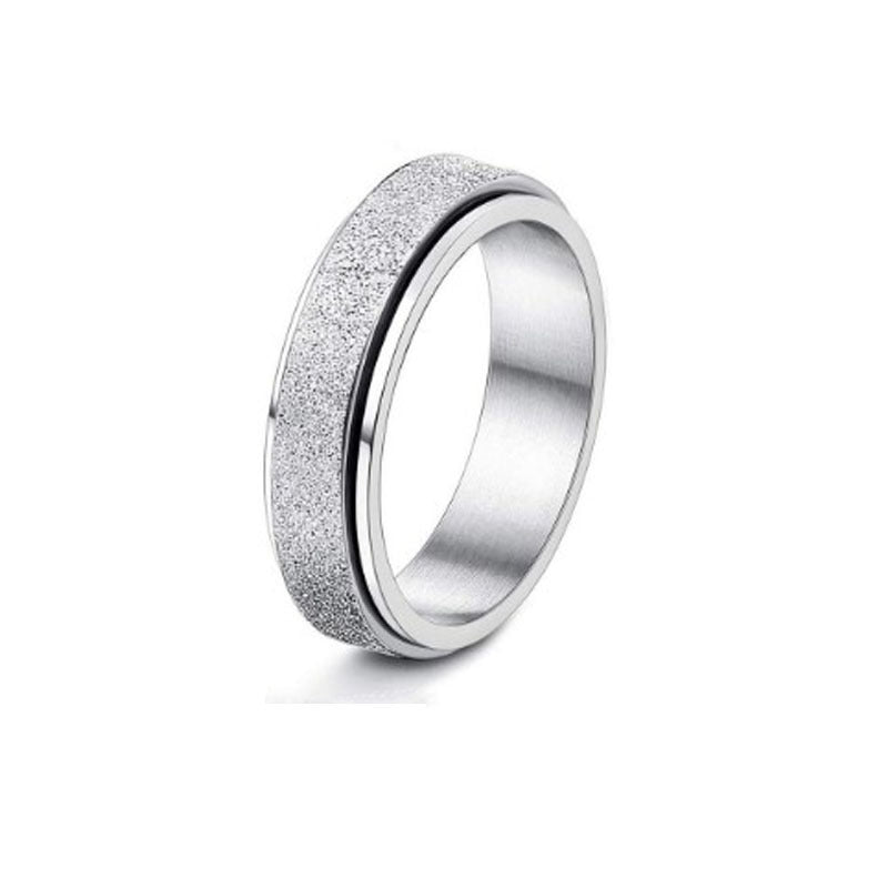 Anillo giratorio de acero inoxidable Luna Estrellas Alivia la ansiedad