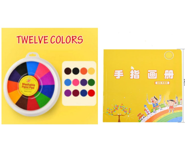 Nouvelle Pâte à Empreintes Digitale pour Maternelle Non Toxique et Lavable Meilleure Vente