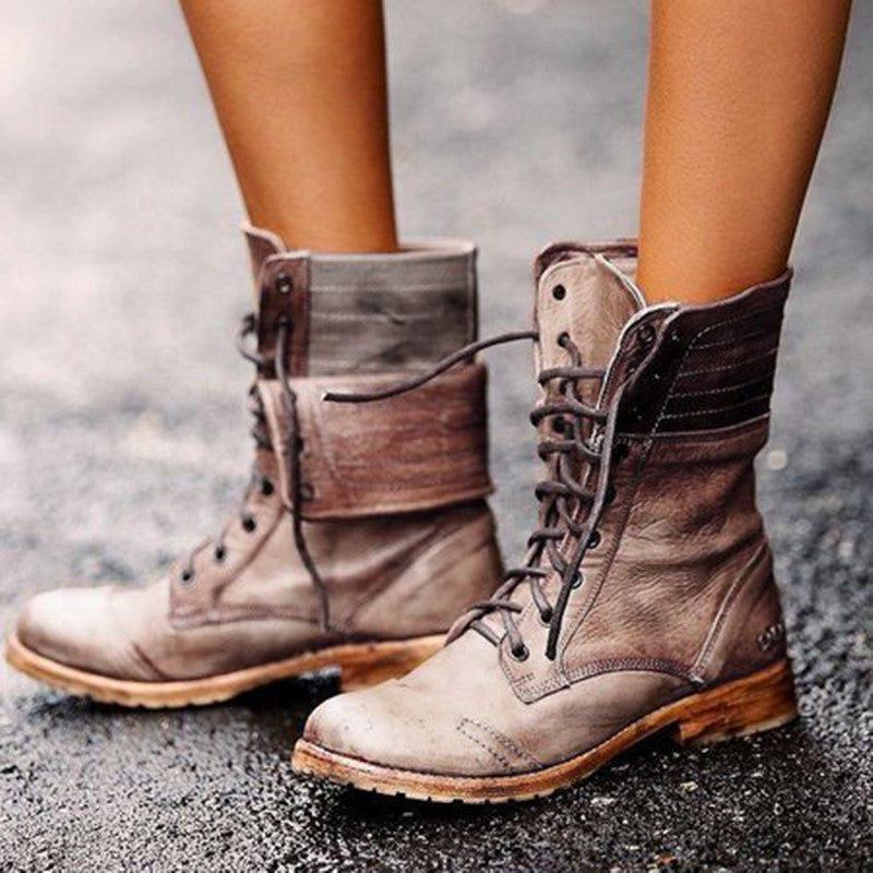 Bottes Martin à brides croisées