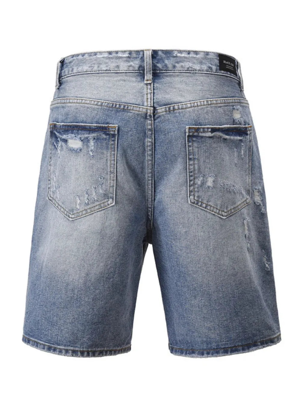 Bermudas vaqueras desgastadas para hombre