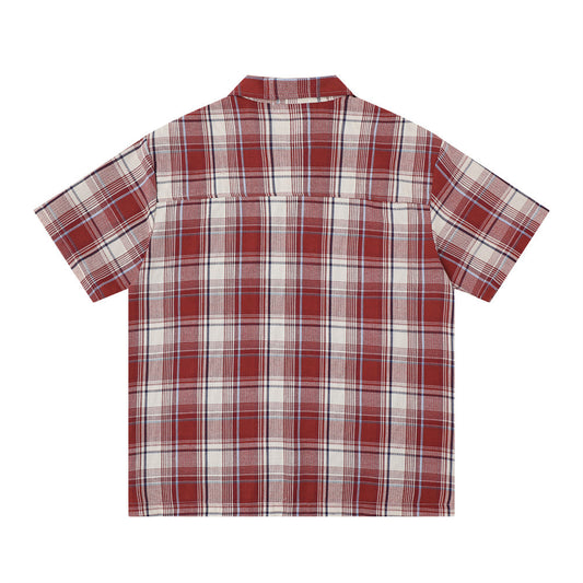 Chemise écossaise à manches courtes