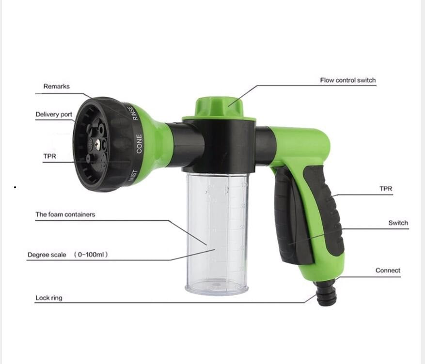 Pistolet Mousse Haute Pression Pistolet Pulvérisateur Mousse Automobile Générateur de Nettoyant Domestique