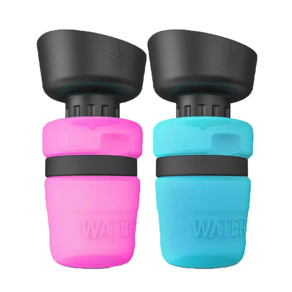 Bouteille d'eau pliable d'extérieur pour animaux de compagnie, distributeur d'eau de voyage pour chien