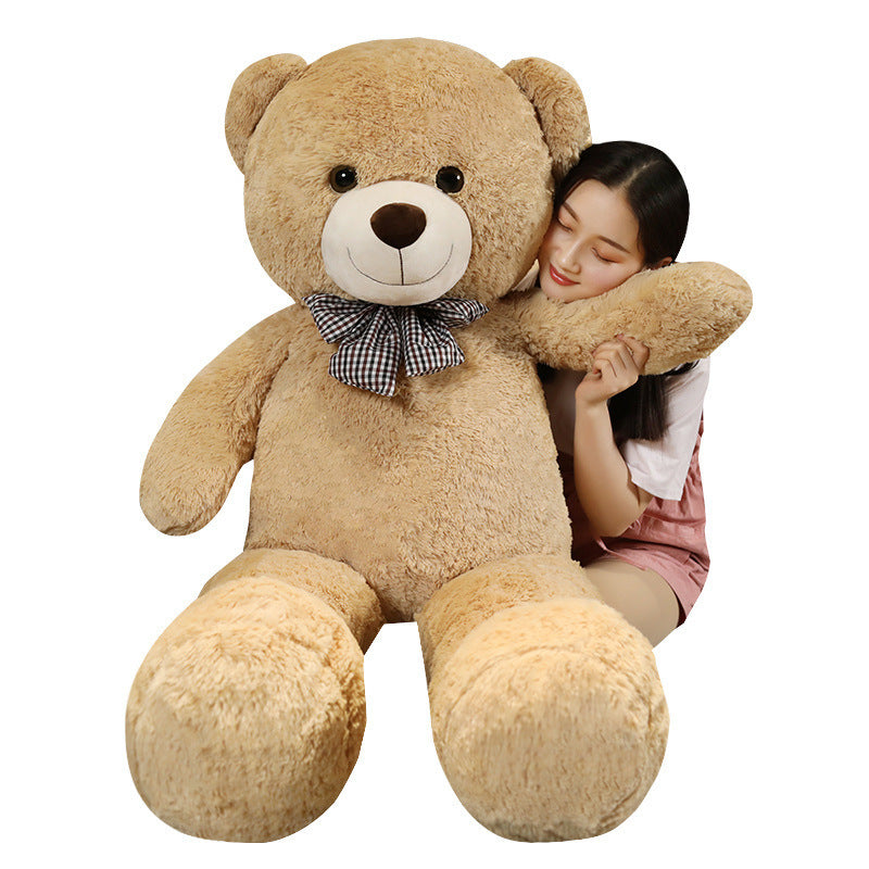 Grande poupée en peluche ours en peluche avec nœud papillon