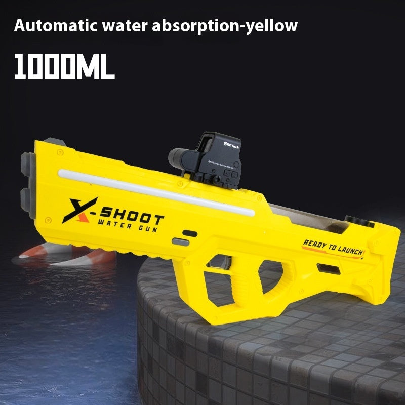 Grand pistolet à eau électrique à impulsion avec lumière