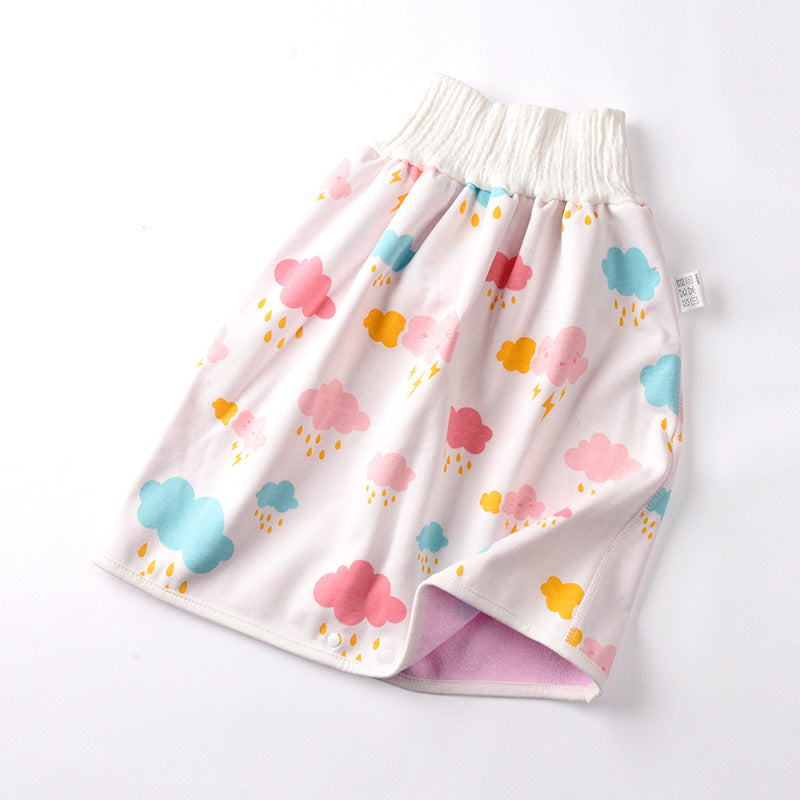 Jupe-couche bébé en coton et fibre de bambou