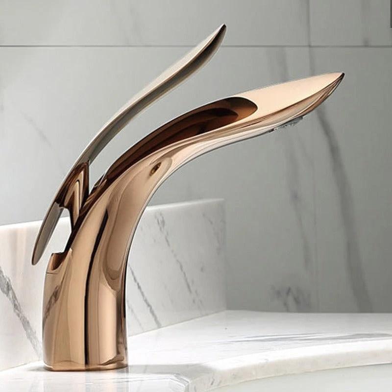 Brass internet celebrity rose gold creative personalized washbasin bathroom washbasin hot and cold by eprolo
