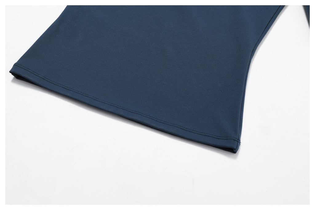 Top de manga larga ajustado para mujer, moda yoga, ropa deportiva de fitness para mujer