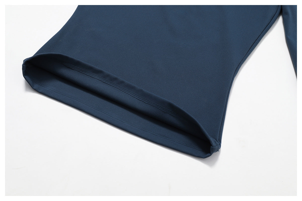 Top de manga larga ajustado para mujer, moda yoga, ropa deportiva de fitness para mujer