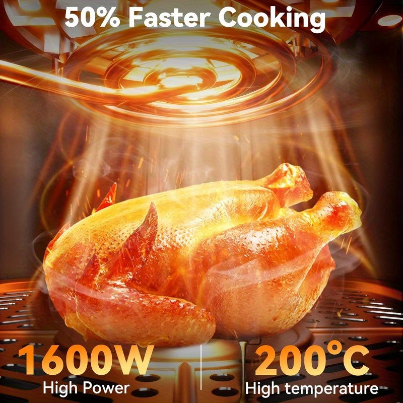 Friteuse à air chaud avec pot antiadhésif en acier inoxydable