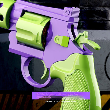Pistolet jouet pour enfants à roue gauche mécanique continue