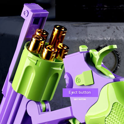 Pistolet jouet pour enfants à roue gauche mécanique continue