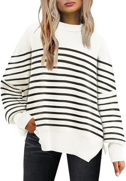 Chandail en tricot épais pour femme
