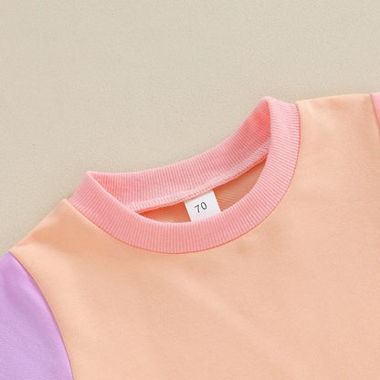 Ensemble deux pièces T-shirt manches courtes et short assortis couleurs mignonnes