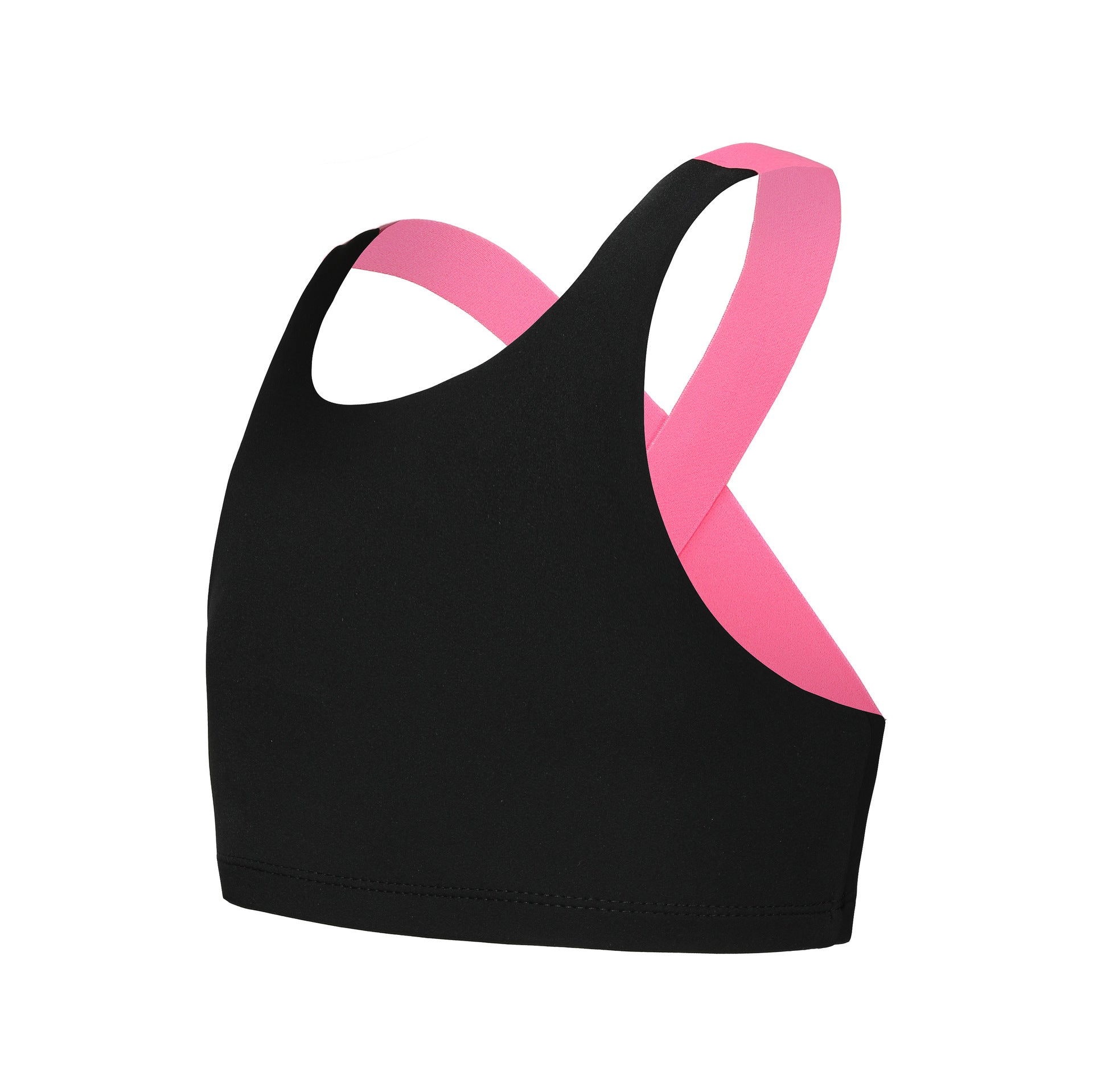 Ropa de baile para niñas, top corto de yoga y fitness para niñas