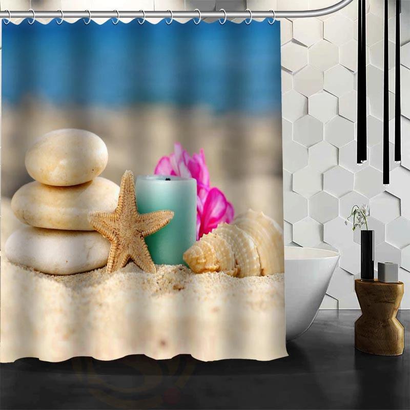 Waterproof Shower Curtain Bathroom Curtain Beach Spa Shower Curtain by eprolo