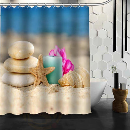 Waterproof Shower Curtain Bathroom Curtain Beach Spa Shower Curtain by eprolo