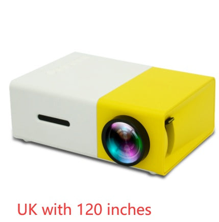 Proyector portátil 3D HD LED Cine en casa HDMI compatible con USB de audio Proyector YG300 Mini proyector