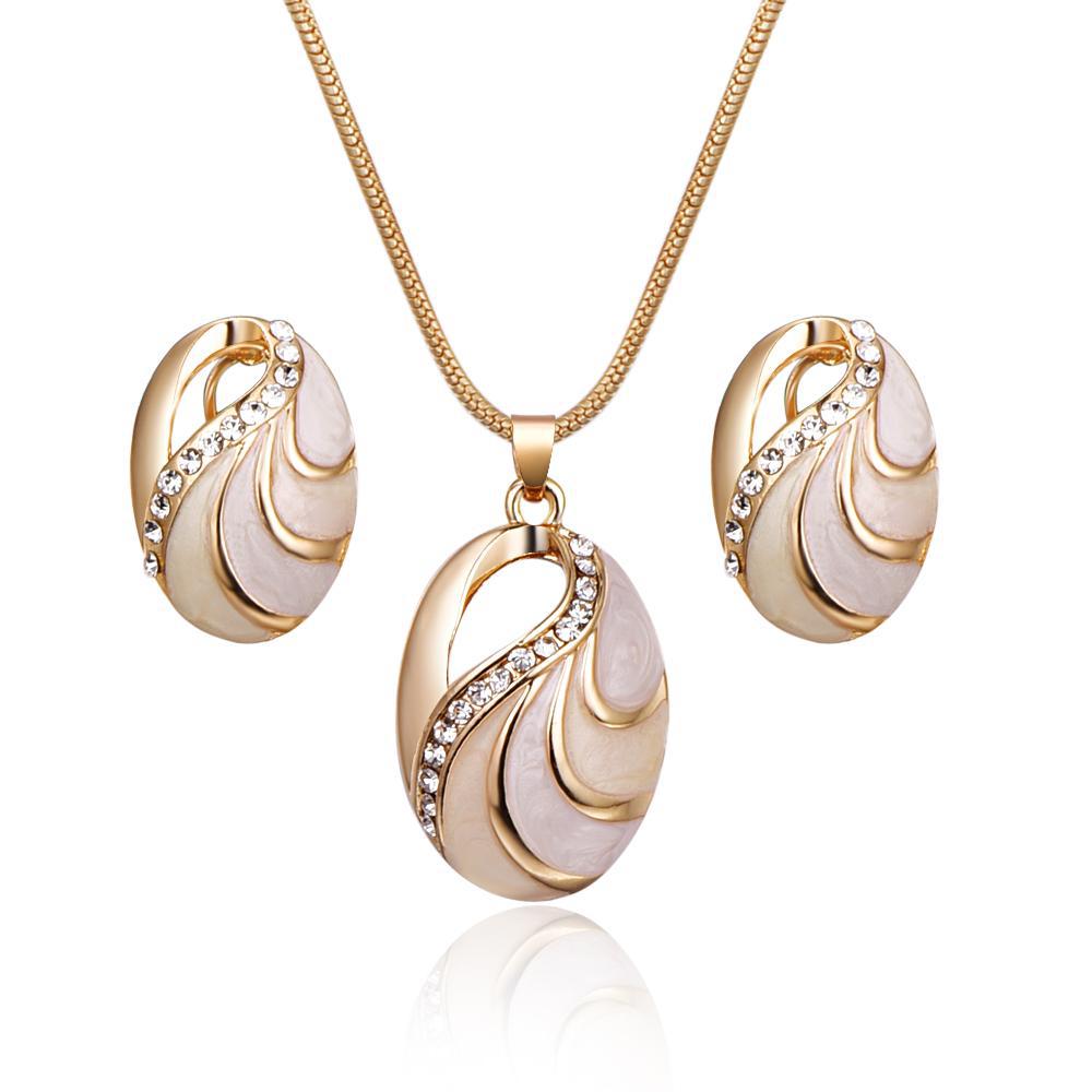 Collier et boucles d'oreilles forme écaille de tortue