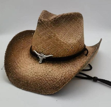 Chapeau Fedora d'été de style ethnique occidental