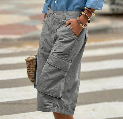 Pantalon de travail 3D avec plusieurs poches et une longueur 7/8