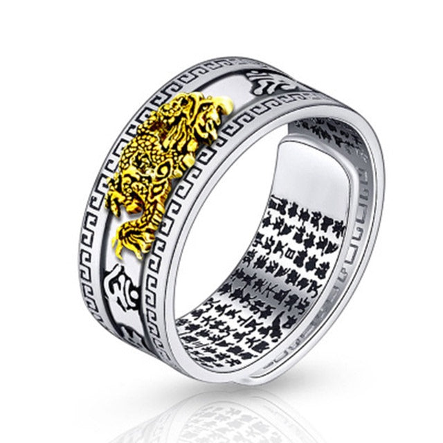 Bague-bracelet unisexe Pixiu Feng Shui chinois